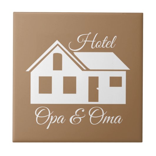 Carreau Cadeau tegel "Hotel Opa & Oma" (Devant)