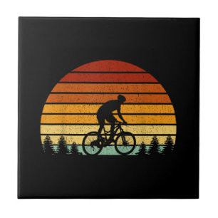 Carreau Cadeau VTT Sunset vintage Pour Mountain B