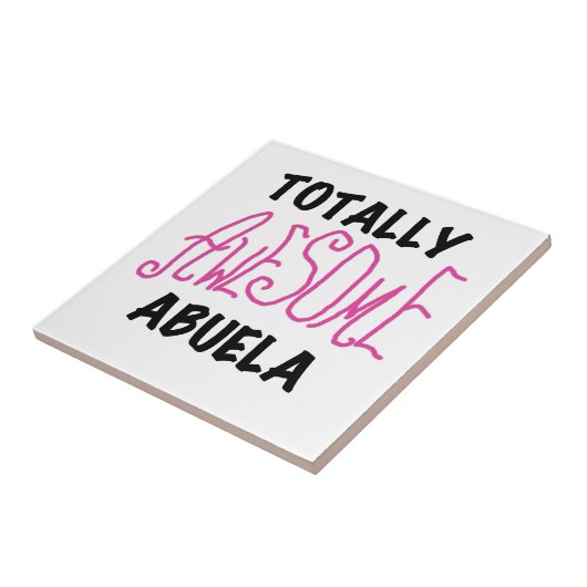 Carreau Cadeaux Abuela rose Totalement géniaux (Côté)