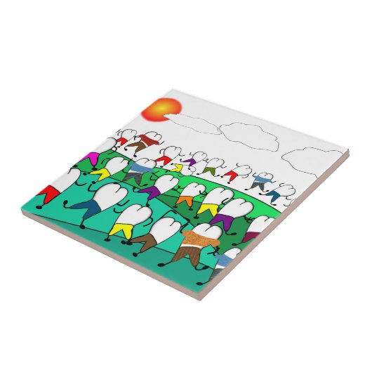 Carreau Cadeaux d'art dentaire Whimsical (Côté)