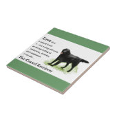 Carreau Cadeaux d'Art Retriever à revêtement plat (Côté)