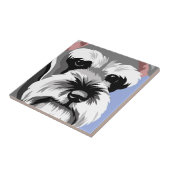 Carreau Cadeaux de Schnauzer miniature (Côté)