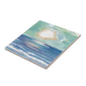 Carreau Cadeaux de Sun de surf de mer d'océan de coucher (Côté)