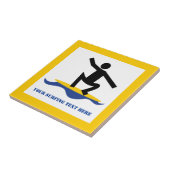 Carreau Cadeaux de surf, surfer sur sa planche de surf (Côté)