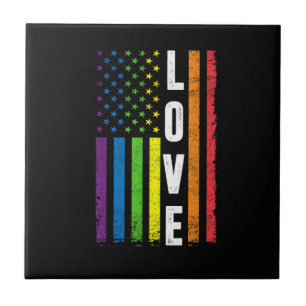 Carreau Cadeaux Gay Pride Hommes Femmes Drapeau Arc-en-cie