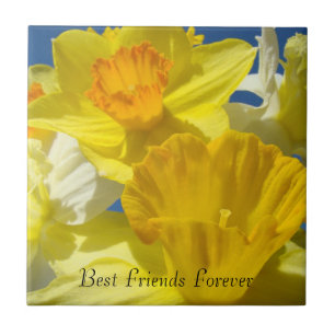 Carreau Cadeaux Meilleurs Amis Pour Toujours Fleurs de Nar