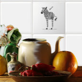 Carreau Cadeaux Zebra Lovers