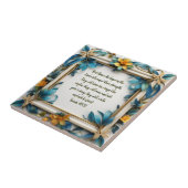 Carreau Cadre bleu Topaz Blossom (Côté)