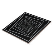 Carreau cadre oscillant sur fond noir (Côté)