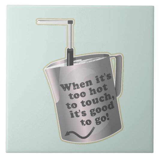 Carreau Café Barista cuillère à chauffer le lait (Devant)