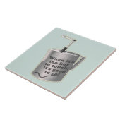 Carreau Café Barista cuillère à chauffer le lait (Côté)