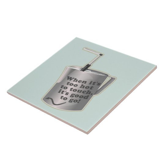 Carreau Café Barista cuillère à chauffer le lait (Côté)