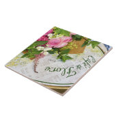 Carreau Café de Flore Bistro Table avec Carrelage en céram (Côté)