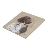 Carreau Café de la carte postale Allemande Pointeurs Racco (Côté)