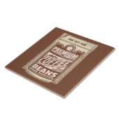 Carreau Café de qualité supérieure haricots à l'affiche ca (Côté)