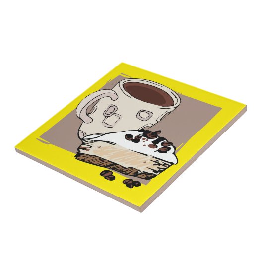 Carreau Café et gâteau (Côté)