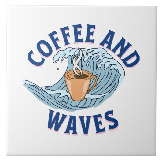 Carreau Café et Vagues (Devant)