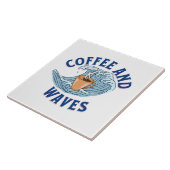 Carreau Café et Vagues (Côté)