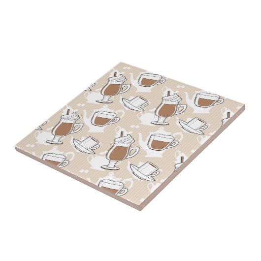 Carreau Café, motif doux (Côté)