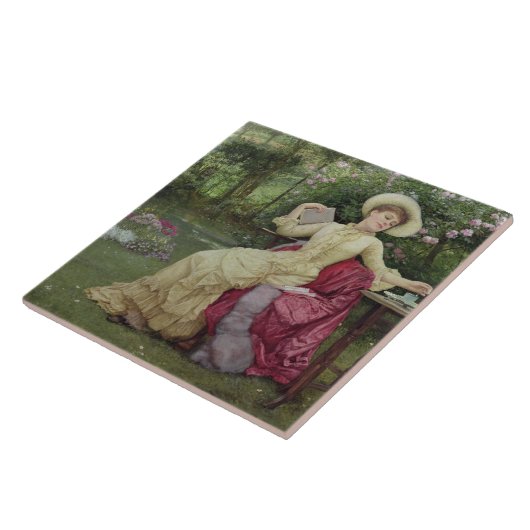 Carreau Café potable et lecture dans le jardin (la semaine (Côté)