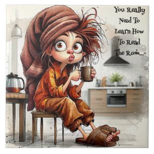 Carreau Café Quirky Lady Lire La Chambre Carrelage En Céra