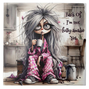 Carreau Café Quirky Lady Retour De Carrelage En Céramique