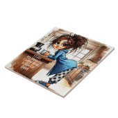 Carreau Café Quirky Lady Side De Carrelage Céramique Calme (Côté)