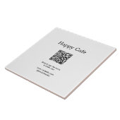 Carreau Cafe restaurant scanner pour voir le menu commande (Côté)