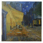 Carreau Café Terrasse à la nuit par Vincent van Gogh (Devant)