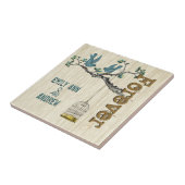 Carreau Cage d'oiseaux Arbre à grains de bois Pour toujour (Côté)