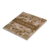 Carreau Cailloux du Camouflage du désert, Votre nom, Perso (Côté)