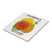 Carreau Calendula Vintage Seed Packet (Côté)