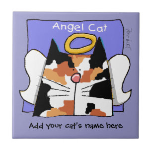 Carreau Calico Cat Angel Personnaliser