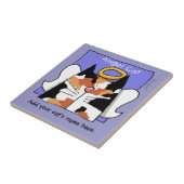 Carreau Calico Cat Angel Personnaliser (Côté)