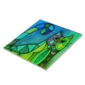 Carreau Calico Cat peinture numérique Abstraite (Côté)