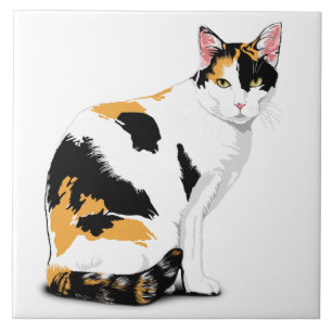 Carreau Calico Chat Personnalisé
