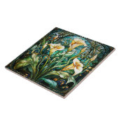 Carreau Calla Lily Art Nouveau Déco (Côté)