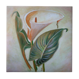 Carreau Calla Lily Beau Art Botanique
