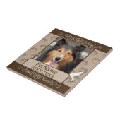 Carreau Calligraph Brown tourbillonne sympathie faite sur (Côté)