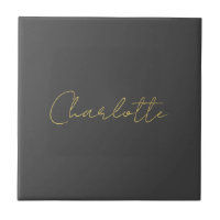 Calligraphie or couleur gris Personnalisé Edition