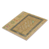 Carreau Calligraphie par Al-Mashhadi principal iranien (Côté)