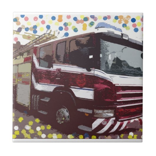 Carreau Camion de pompiers (Devant)