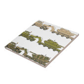 Carreau Camion militaire tirant le réservoir (Côté)