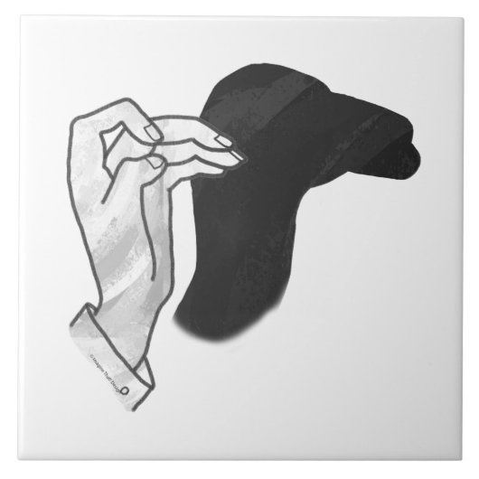 Carreau Camion Silhouette à la main (Devant)