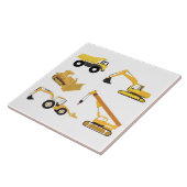 Carreau Camions de construction Enfants (Côté)