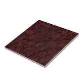 Carreau Camo abstrait rouge et bordeaux (Côté)