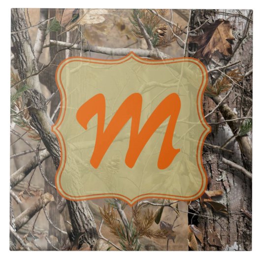 Carreau Camo Camouflage Chasse Véritable Monogramme Displa (Devant)