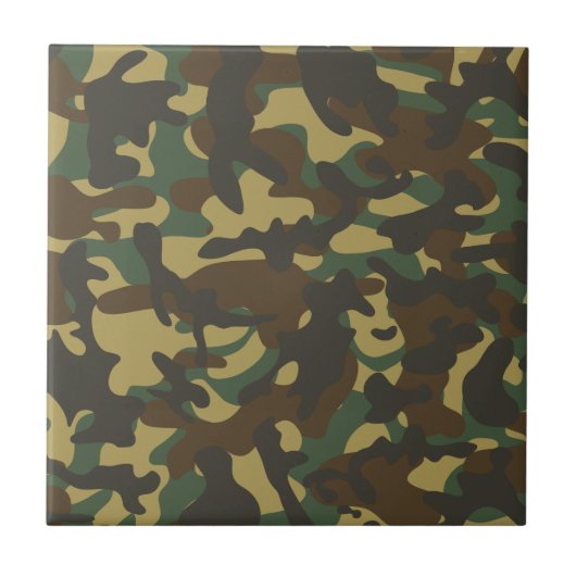 Carreau Camouflage de forêt (Devant)