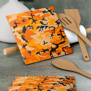 Carreau Camouflage orange, Militaire, Armée