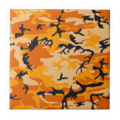 Carreau Camouflage orange, Militaire, Armée (Devant)